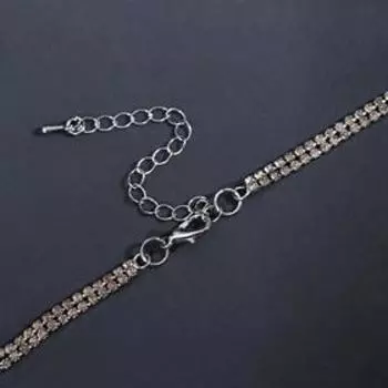 Колье "Нить" классика, цвет серый, 66 см