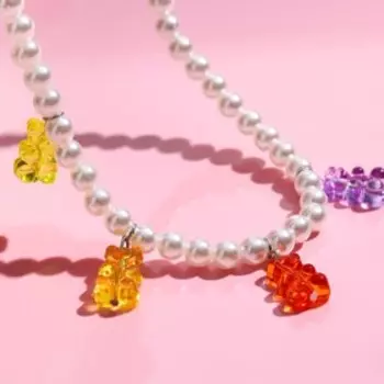 Колье «Желейные мишки» с бусинами, WINX