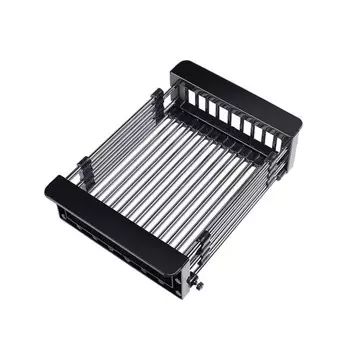 Коландер телескопический Ulgran 220х330-440 мм, нержавеющая сталь, термоустойчивый силикон 1014474