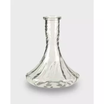 Колба для кальяна "Крафт", h-26см, d-21.5см, рифленая