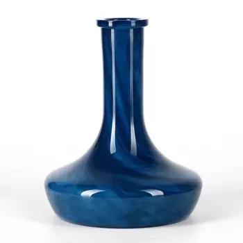 Колба для кальяна "Рино", h-26см, синий алебастр