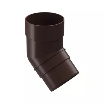 Колено для водосточной трубы DCKE PREMIUM, 45, цвет шоколад