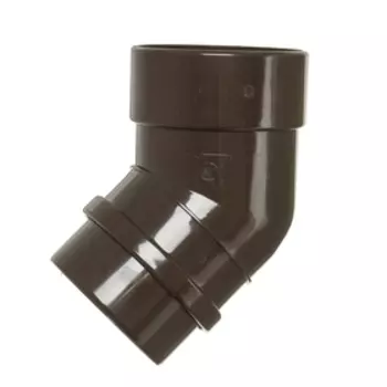 Колено для водосточной трубы DCKE LUX, 45°, цвет шоколад