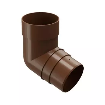 Колено для водосточной трубы DCKE PREMIUM, 72, цвет каштан
