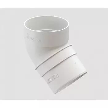 Колено Dcke STANDARD, Белый, 80мм * 45