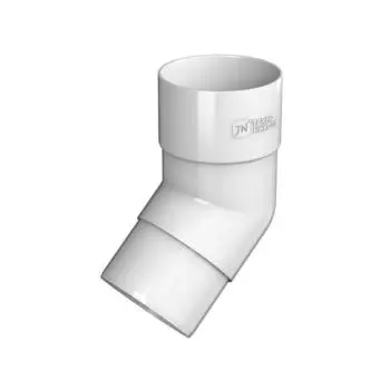 Колено трубы 135° Технониколь ПВХ белый