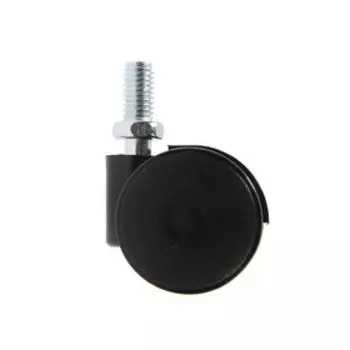 Колесо мебельное, d=35 мм, штырь, черный, М8