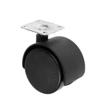 Колесо мебельное, d=50 мм, на площадке, без тормоза, 4 шт.