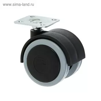 Колесо мебельное ОК 1 м/х (ОКП50М/Х), d=50 мм, черное