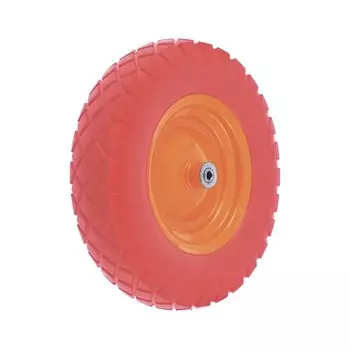 Колесо полиуретановое, d = 385 мм, ступица: диаметр 20 мм, длина 90 мм