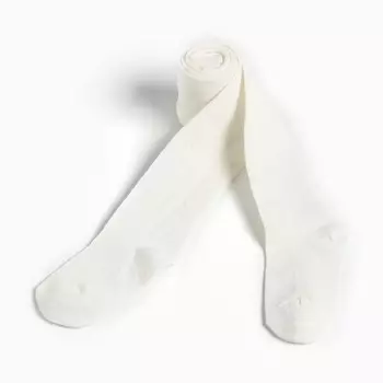 Колготки детские, цвет экрю/сердечки, рост 116-122 см