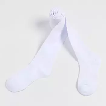 Колготки детские, цвет белый, рост 104-110 см