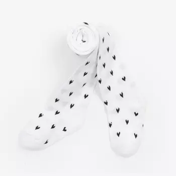 Колготки детские, цвет белый, рост 116-122