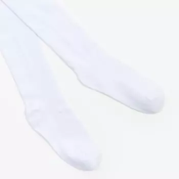 Колготки детские, цвет белый, рост 122-128