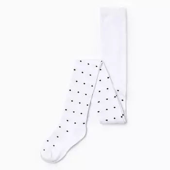 Колготки детские, цвет белый, рост 122-128 см