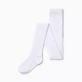 Колготки детские, цвет белый, рост 146-152 см