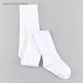 Колготки детские, цвет белый, рост 86-92