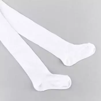 Колготки детские, цвет белый, рост 98-104