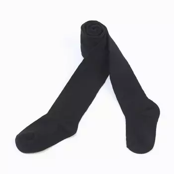 Колготки детские, цвет чёрный, рост 116-122 см