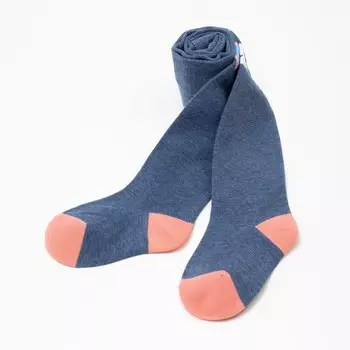 Колготки детские, цвет джинс меланж, рост 98-104