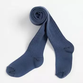 Колготки детские, цвет джинс, рост 98-104