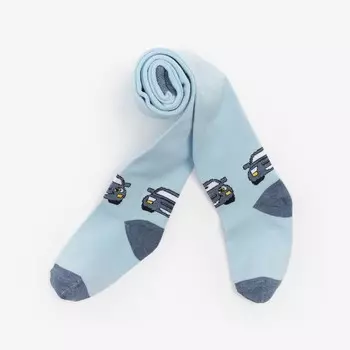 Колготки детские, цвет голубой, рост 92-98