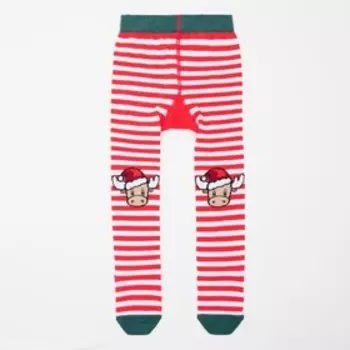 Колготки детские, цвет красный, рост 62-74 см