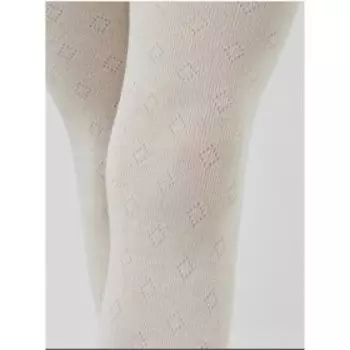 Колготки детские, цвет кремовый, рост 104-110 см