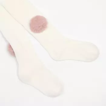 Колготки детские, цвет кремовый, рост 116-122