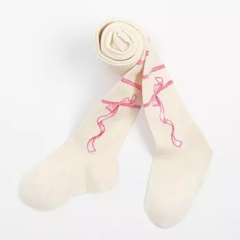 Колготки детские, цвет молочный, рост 110-116 см