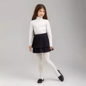 Колготки детские, цвет молочный, рост 134-140