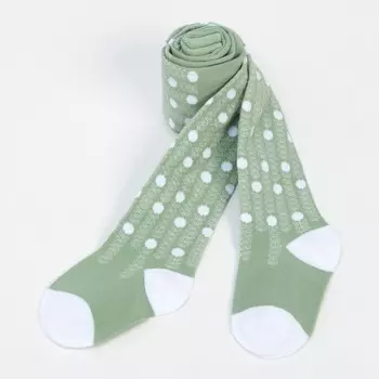 Колготки детские, цвет оливковый, рост 92-98