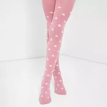 Колготки детские, цвет пудровый, рост 128-134