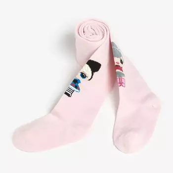 Колготки детские, цвет розовый, рост 86-92