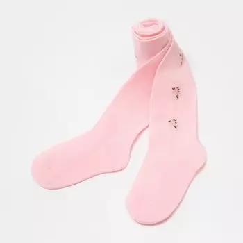 Колготки детские, цвет розовый, рост 98-104