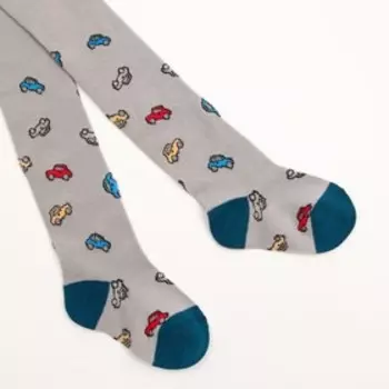 Колготки детские, цвет серый, рост 104-110