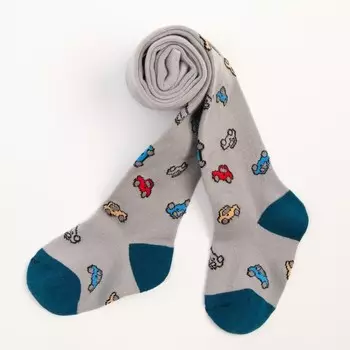 Колготки детские, цвет серый, рост 104-110