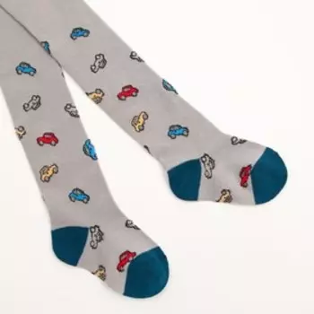 Колготки детские, цвет серый, рост 98-104