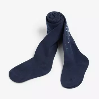 Колготки детские, цвет синий, рост 104-110