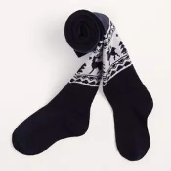 Колготки детские, цвет синий, рост 122-128