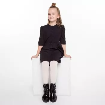 Колготки детские, цвет слоновая кость, рост 116-122