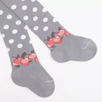 Колготки детские, цвет светло-серый, рост 86-92 см