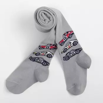 Колготки детские, цвет светло-серый, рост 92-98 см