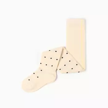 Колготки детские для девочки, цвет молочный, рост 86-92 см