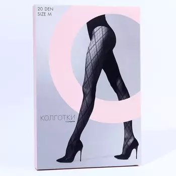 Колготки подростковые "Геометрия", рост 158-164 см