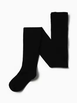 Колготки детские хлопковые Esli Tip-Top, рост 128-134 см, цвет чёрный