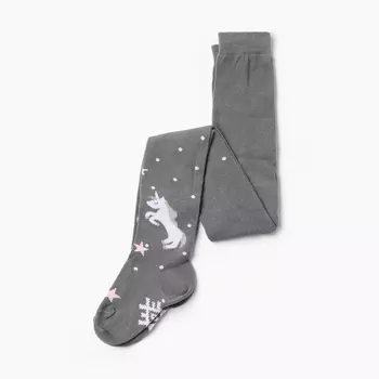 Колготки детские KAFTAN "Единорог" 116-122 см, серый