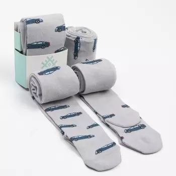 Колготки детские KAFTAN "Машины", 116-122 см, серый