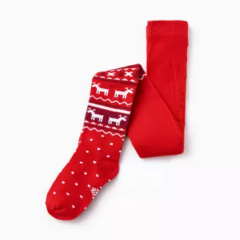 Колготки детские KAFTAN New Year 116-122 см, красный