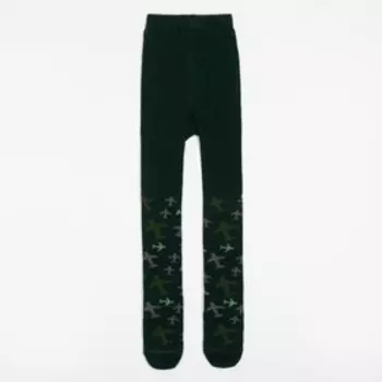 Колготки детские KAFTAN "Самолёты" 116-122 см, зелёный